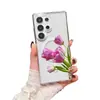 Estilo Ins Popular de Venta Caliente en el Extranjero Funda Magnética Roja de Tulipán para Teléfono Cubierta Protectora Acrílica Transparente Galaxy S26