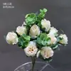 Materiales Florales Blancos para Bodas, Flores de Seda, Decoraciones de Techo para Salones de Bodas, Flores Artificiales, Flores para Arcos, Arreglos Florales, Arte Floral