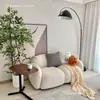 Tecido Tecnológico Casa Apartamento Pequeno Sofá Quarto Sala de Estar Moderno Estilo Celebridade da Internet Creme Sofá Pequeno de Tecido para Recepção para Duas Pessoas