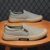 Verão Novos Sapatos Casuais Masculinos Respiráveis de Cano Baixo Adolescentes Usam Sapatos Masculinos da Moda Sem Cadarço Atacado