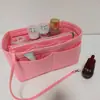Bolsa interior de fieltro transfronteriza, bolsa de maquillaje de fieltro, bolsa de viaje para mamá con cremallera y múltiples compartimentos, bolsa de almacenamiento de cosméticos multifuncional
