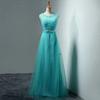 Vestidos de Dama de Honra Sem Mangas Amazon Nova Moda Banquete Anfitriã Slim Brinde Longos Vestidos de Formatura Fornecimento de Comércio Exterior