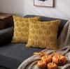 Funda de Almohada de Peluche Fantasma Calabaza de Halloween Transfronteriza Decoración Festiva para Sala de Estar Cojín para Sofá Almohada de Cama para Dormitorio