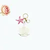 Chaveiro Artesanal com Contas Série Oceano, Acessórios para Bolsa de Concha e Água-viva, Suprimentos Decorativos DIY para Vestido, Sapato e Chapéu