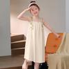 Pijamas de Verano para Niñas Delgados 2025 Nuevo Bebé Algodón Camisola Ropa para Aire Acondicionado Ropa de Casa de Verano para Niños