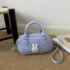 Bolsa de Mano Estilo Dulce al por Mayor Esquina Redondeada Bolsa Cuadrada Pequeña Bolsa para Mujer 2026 Verano Nuevo Bolso de Hombro Individual de Lunares Florales Bolso Cruzado de Moda