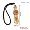 Fábrica de Origem Latão Espírito da Montanha Espada Sete Estrelas Ornamento de Mão Rotativo Espada do Mestre Celestial Taoísta Pingente Colecionável Dropshipping