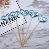 Bolo de Aniversário Estrela Decorativa Refletiva Dourada Prateada Estrela de Cinco Pontas Plug-in para Bolo Enfeites de Menina Bonita ins Celebridade da Internet