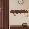 Cabide de Parede em Formato de Tecla de Piano, Gancho Inteiriço de Madeira Maciça, Rack de Armazenamento de Roupas e Bolsas para Sala de Estar, Rack Decorativo para Entrada