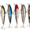 Una Variedad de Señuelos de Pesca Incluyendo Señuelos Minnow Hundidos de Boca Larga para Pesca en Agua Dulce y Lanzamiento a Larga Distancia