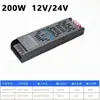 Transformador Silencioso 220V a 24V Controlador Doméstico Tira de LED de Bajo Voltaje Interruptor LED Fuente de Alimentación Alta Eficiencia