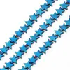 Galvânica Preta Nano-Revestida Estrela de Cinco Pontas Contas Galvanizadas Acessórios DIY Feitos à Mão Joias Botões Semi-Acabados Contas Redondas Contas Soltas