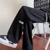 Calças Casuais Masculinas de Verão Finas Largas Retas Calças Masculinas Estilo Coreano Modernas Drapeadas de Perna Larga Calças Esportivas