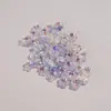 Pétalas de Flor Ocas de Acrílico Iridescente DIY Grampo de Cabelo Estilo Antigo Hanfu Adorno de Cabelo Brincos Acessórios Artesanais com Contas