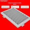 Placa de malha de engenharia folha de alumínio perfurada em diamante modelagem de parede externa spray de fluorocarbono painel de parede folha de alumínio com padrão de madeira fabricante