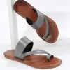 Sandalias casuales de talla grande para mujer para comercio exterior, nuevo estilo europeo y americano de verano 2026, sandalias planas tipo slip-on