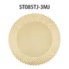Mantel individual hueco con espejo bronceador de PVC de estilo europeo, aislante, para decoración del hogar, para bodas, mantel de mesa de hotel, venta al por mayor