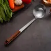 Espátula de Aço Inoxidável Utensílios de Cozinha Domésticos Espátula para Fritar Espátula Anti-queimadura Conjunto de Utensílios de Cozinha Concha