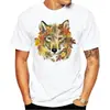 Camiseta de manga corta con cuello redondo y estampado de cabeza de animal para estación independiente 2021 Wish Amazon