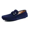 Mocasines slip-on para hombre, nuevo modelo de otoño, estilo British old money, zapatos planos casuales de gamuza para ir al trabajo