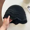 Gorro de Pescador de Punto de Color Sólido Estilo Japonés para Otoño e Invierno para Mujer 2026 Gorro de Invierno Nuevo y Sencillo que Hace que la Cara Parezca Más Pequeña, Gorro para Clima Frío que Protege los Oídos