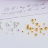 Xizang Cuentas Espaciadoras de Oro y Plata Cuenta Redonda Accesorios para Joyería Pulsera DIY Hecha a Mano Collar Accesorios para Joyería de Cuentas Paquete de Materiales al por Mayor