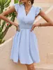 Vestidos de Verão Coloridos com Tecidos de Alta Qualidade, Caimento Confortável, Múltiplas Opções de Cores, Decote em V, Barra Larga e uma Variedade de Estilos