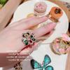 Colar Kardashian Flor Gema Arco-Íris Neon encantador Ouro 18K cor colmeia zircônia pulseira Medieval