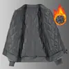 2025 Nueva Chaqueta Reversible para Hombre para Exteriores Otoño e Invierno Moderna Versátil Acolchada Tipo Piloto Elegante Moderna Marca Abrigo