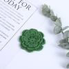 Fornecimento Direto da Fábrica Algodão Puro Bicolor Flor Crocheteada Acessórios de Vestuário DIY Acessórios de Decoração de Suéter Flor Crocheteada Tricotada à Mão
