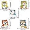 DXCT018-024 Marcapáginas Magnético Plegable Transfronterizo para Registros de Lectura con Decoración de Patrón de Animales Marcapáginas Magnético
