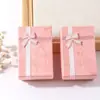 Regalo Qixi para novia regalo para novia caja de joyería caja rectangular lazo caja de embalaje caja pequeña regalo joyería