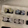 Pendientes de Cristal de Fuegos Artificiales de Color Té de Gama Alta para Mujer, Únicos y Elegantes, Pendientes de Moda para el Trabajo