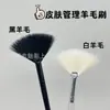 Pincel Bolha de Lã em Forma de Leque, Pincel para Iluminador, Pincel para Pó, Pacote Único Super Macio Pincel Pequeno para Fixar Maquiagem e Iluminar o Rosto