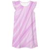 Amazon Europeo y Americano Verano Casual Seda de Imitación Suave, Ligera y Cálida Estampado Digital 3D para Niñas con Mangas de Murciélago Camisón