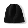 Nuevo Gorro de Cachemira Otoño/Invierno 2026 para Mujer Elegante Gorro de Lana con Flor de Botón Cálido Gorro de Punto con Protección para las Orejas Versátil