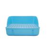 Angora Anglo Pet Sable Ferret Sanitário fixo de quatro cantos (Três cores) Potty Anti-capotamento