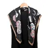 Pañuelo Cuadrado de Seda Sarga de 90 cm con Textura Delicada Chal Estilo Retro Pañuelo Cuadrado Venta al por Mayor Lujo Accesible Moda Chal para Damas
