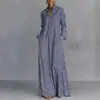 Transfronterizo Europeo y Americano 2026 Sitio Independiente Y2 Moda para Mujer Cuadros Holgado Adelgazante Largo Above-The-Knee Vestido Camisa Casual