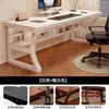 Escritorio de computadora, escritorio para juegos, escritorio para oficina en casa con estantes de almacenamiento, escritorio simple, escritorio de estudio para dormitorio, escritorio de escritura