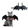 Alas de Murciélago para Mascota Gato Disfraz de Halloween Accesorio Perro Pequeño Transformación Alas Oscuras Accesorio para Mascota