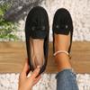 Zapatos de Frijol Nuevos Otoño 2025 Europeos y Americanos, Zapatos para Mujer de Talla Grande de Exportación, Mocasines, Proveedores Fabricantes de Origen de Comercio Electrónico Transfronterizo