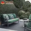 Combinação de Sofá de Rattan para Exterior Nórdico Sofá de Rattan para Jardim e Pátio Sofá de Rattan Casual para Varanda Combinação de Mesa de Centro de Rattan Sofá de Rattan