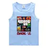 Conejo de Fuego 2023 Verano Chaleco Infantil Algodón Coreano Casual Camiseta Base Absorbente de Sudor Caramelo Camiseta Interior sin Mangas para Niños