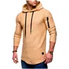 Nuevo suéter largo jacquard para hombre de otoño e invierno con capucha de cuello redondo, manga larga, cremallera en el brazo, costuras, estilo europeo y americano