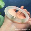 Venta al por mayor del fabricante Jade Natural de Tianshan de Xinjiang Pulsera de Jade Hilo Dorado Brazalete de Jade Barra Redonda con Venas Verdes Regalo Jadeíta