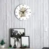 Reloj de Pared Tema Día de Muertos Reloj Calavera Flor Reloj de Pared Decorativo para Sala de Estar Creativo Personalidad Explosiones