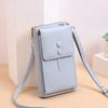 Lonny saco de telefone móvel cross-border nova moda coreana senhoras pu carteira comércio exterior simples flip messenger saco