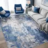 Tapete Estilo Tingimento de Tinta Semelhante a Caxemira Simples Moderno Levemente Luxuoso Antiderrapante Absorvente de Água Dobrável Resistente a Manchas Tapete para Sala de Estar