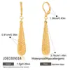 Wanxing Pendientes Exagerados de Acero Inoxidable con Colgante de Gota de Agua Clásico Europeo y Americano Pendientes Diseño Simple de Moda Transfronterizo Joyería